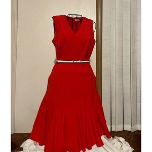 Calvin Klein Flare ruffled Holiday Dress size 4